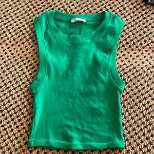 Green Zara tank top